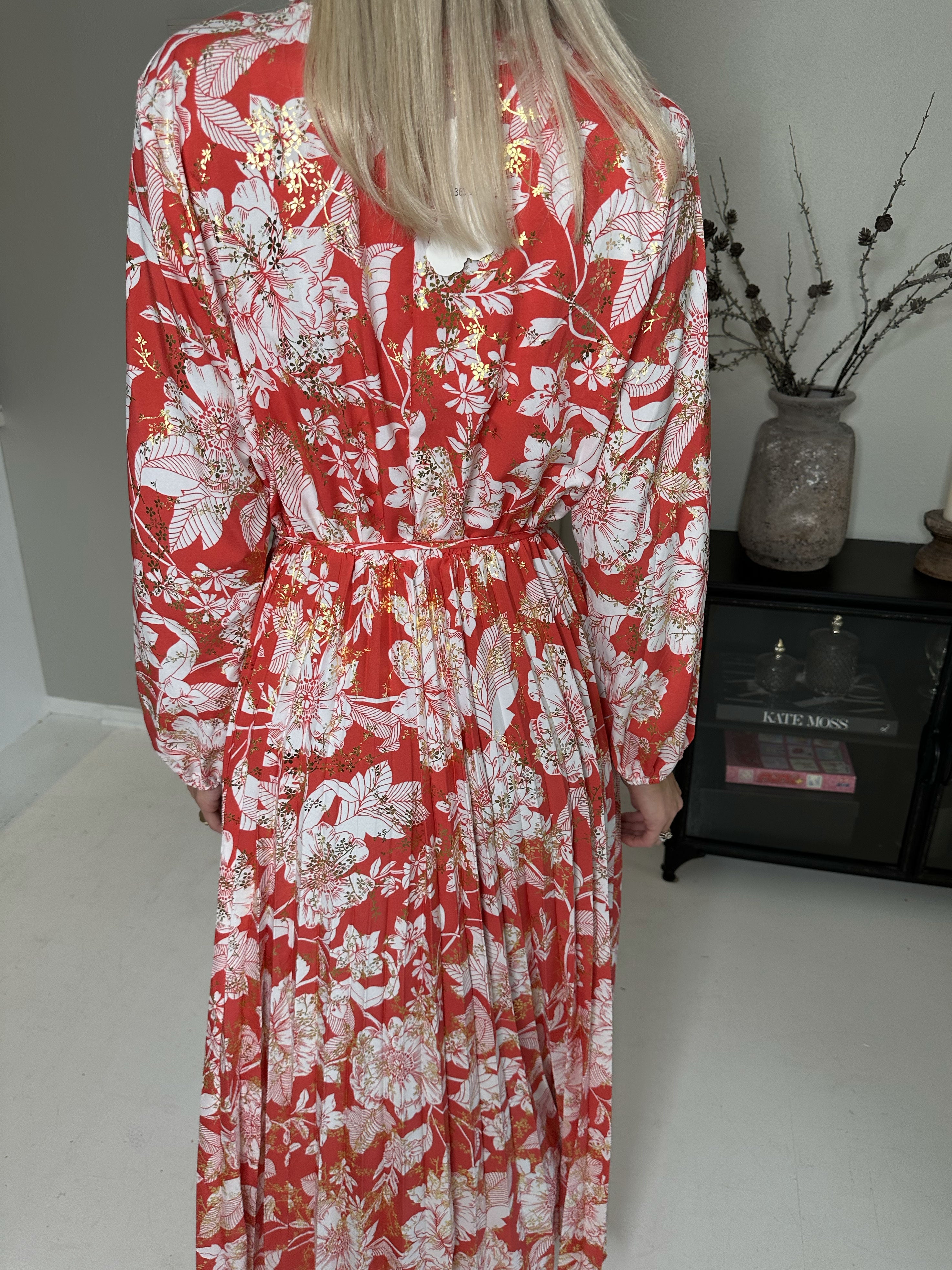 Marinella Flower - Smuk lang kjole med blomstermotiv